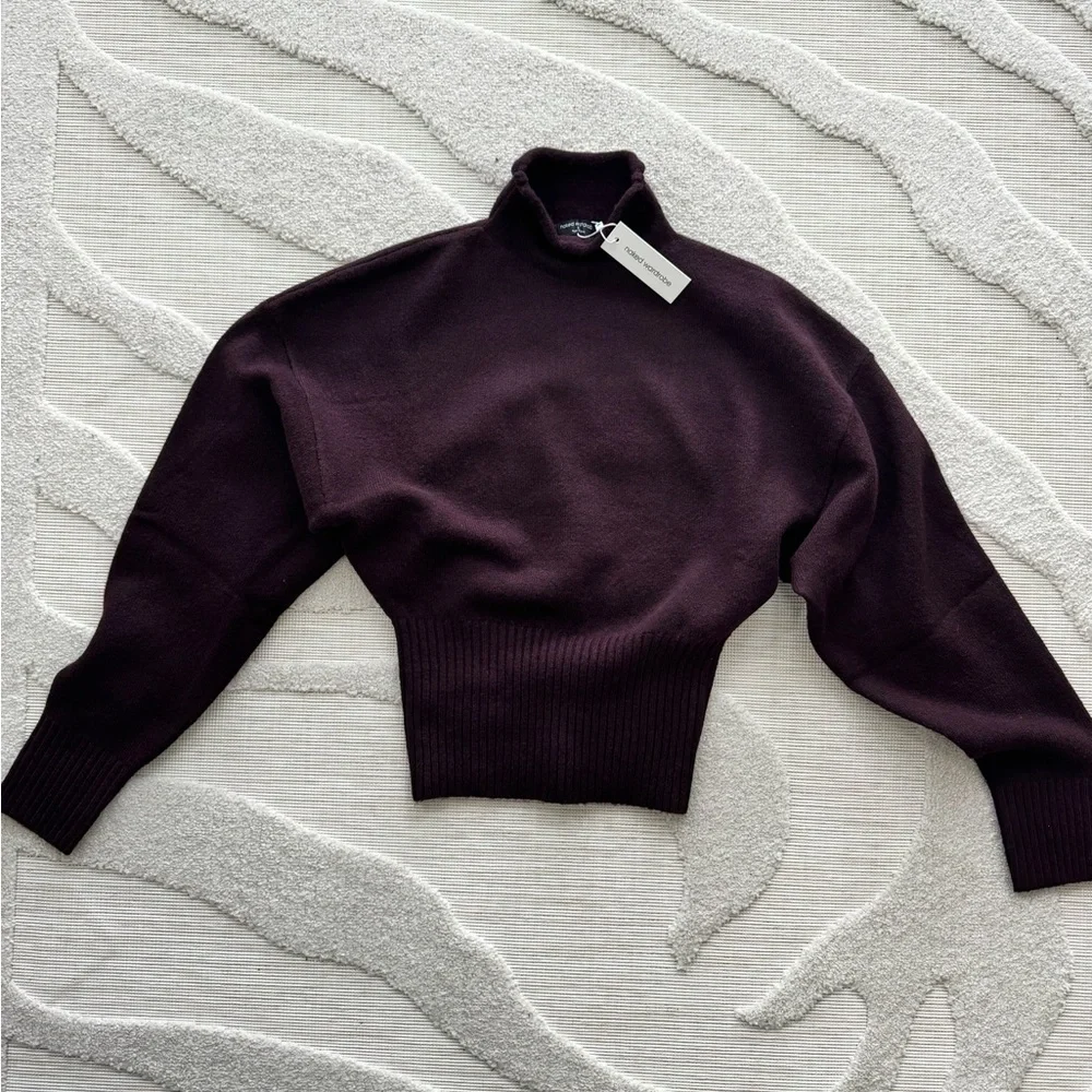 NWT Naked Wardrobe RIBBED-KNIT SCULPT SWEATER TOP - Picture 4 of 6